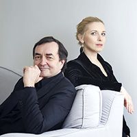 <font style="color:#1294d8;"><b>Pierre-Laurent Aimard and Tamara Stefanovich, <i>pianos</i></b></font>