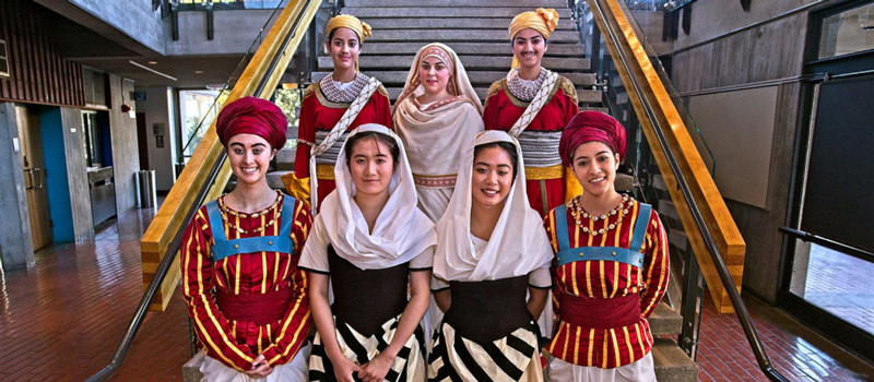 UC Berkeley students dressed as supernumeraries for Mariinsky Ballet & Orchestra’s La Bayadère.