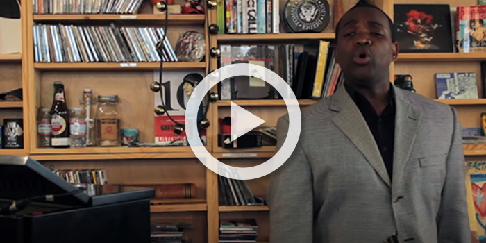 Lawrence Brownlee and Justina Lee perform three spirituals for NPR's Tiny Desk Concert