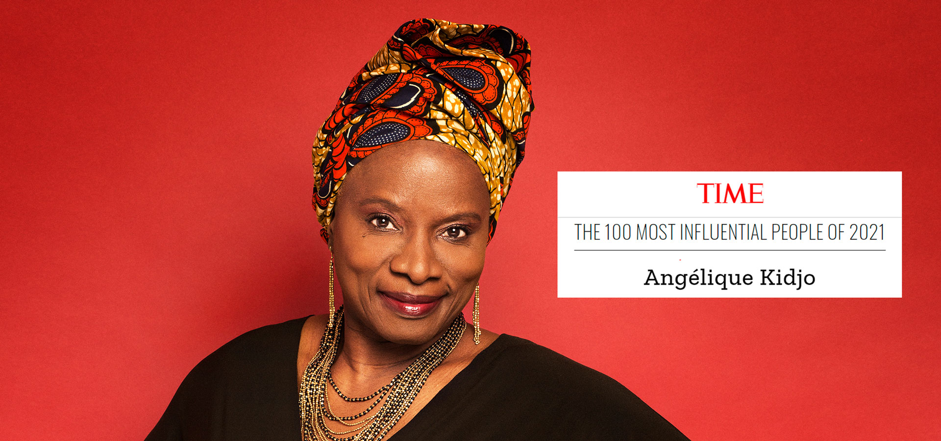 Angélique Kidjo Named one of Time magazine’s 100 Most Influential People