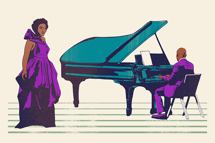 Alicia Hall Moran and Jason Moran in Two Wings