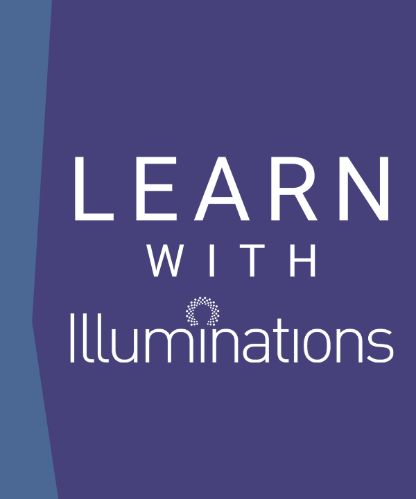 An image depicting the words: Learn with Illuminations