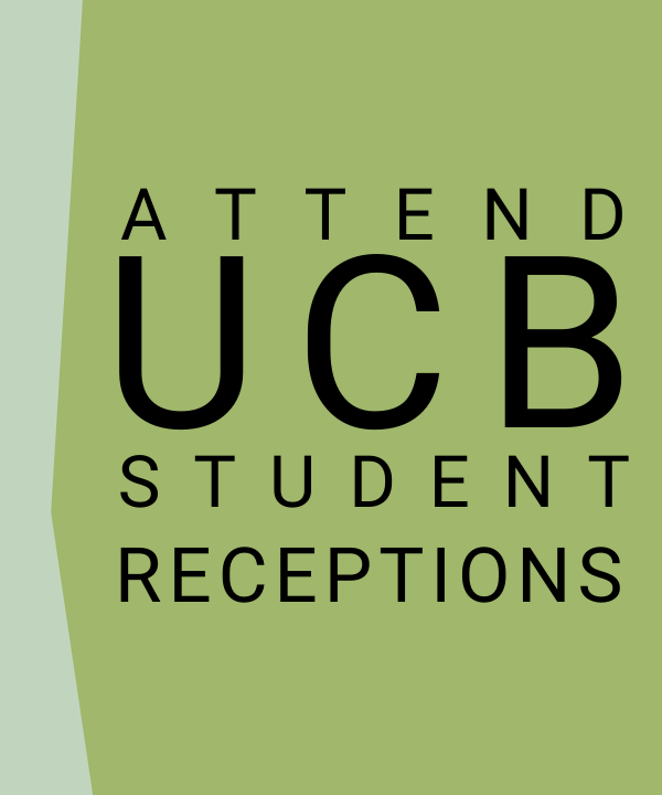 An image depicting the words: Post-performance UCB Student Receptions