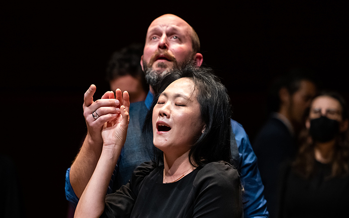 Members of Los Angeles Master Chorale in Music to Accompany a Departure