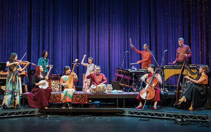 Members of Silkroad Ensemble with Rhiannon Giddens