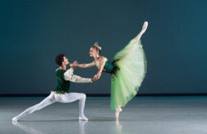 Miami City Ballet on stage performing George Balanchine’s Jewels