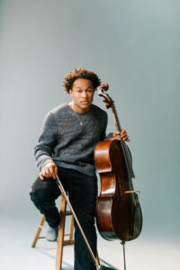 Sheku Kanneh-Mason with cello