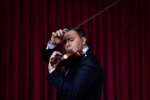 Maxim Vengerov performing a solo performance.