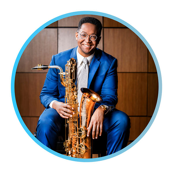 Photo of saxophonist Steven Banks